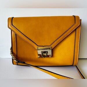 Aldo Mustard Crossbody Handbag